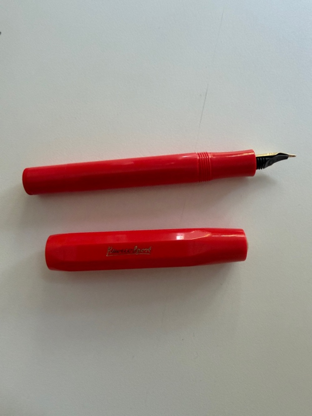Kaweco Sport Red Fountain Pen with Broad Nib - Picture 2 of 4